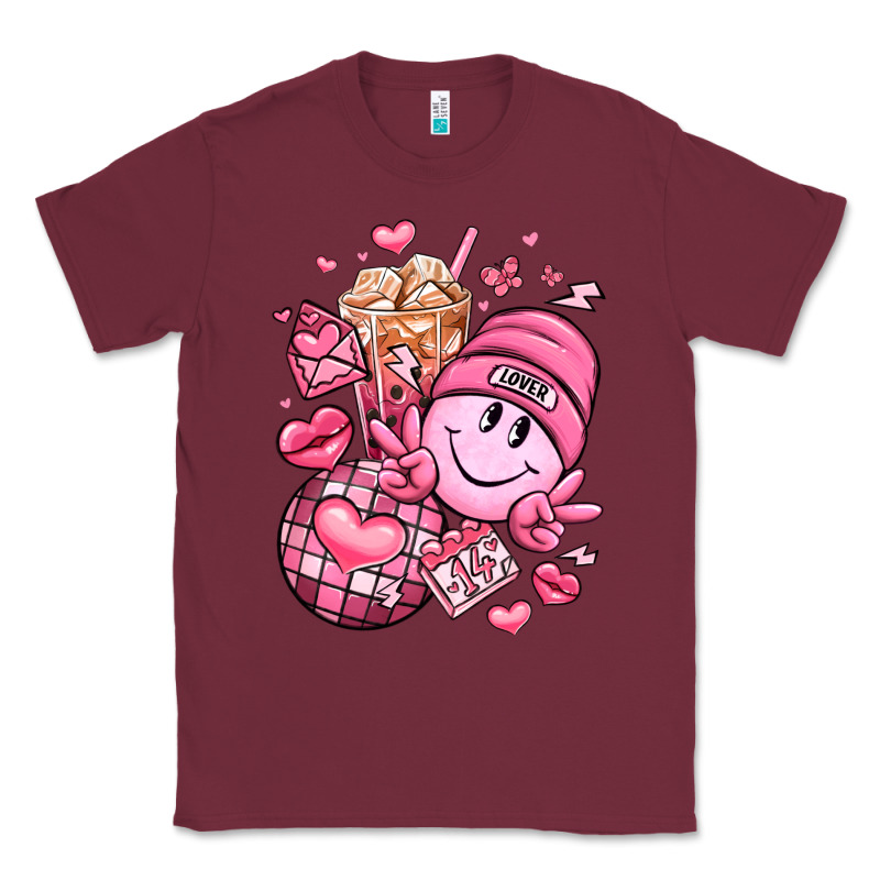 Retro Valentines Day Classic Tee by LillyAllenDesigns | Teevron