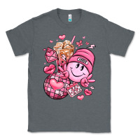 Charcoal Heather retro valentines day Classic Tee - LillyAllenDesigns