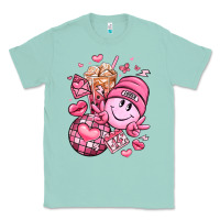Seafoam retro valentines day Classic Tee - LillyAllenDesigns