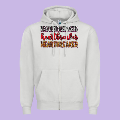 Heartbreaker Olivia Zipper Hoodie Designed By Oliviacreatesart