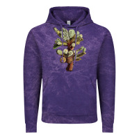Cloud Purple Cholla Tree Cactus Vintage Hoodie - LillyAllenDesigns