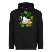 Black st.patrick's day volleyball Heavyweight Hoodie - FaDigitalArtStudio