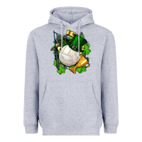 Heather Grey st.patrick's day volleyball Heavyweight Hoodie - FaDigitalArtStudio