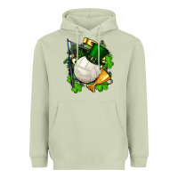 Matcha st.patrick's day volleyball Heavyweight Hoodie - FaDigitalArtStudio