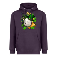 Plum st.patrick's day volleyball Heavyweight Hoodie - FaDigitalArtStudio