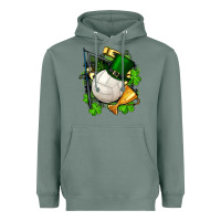 Sage st.patrick's day volleyball Heavyweight Hoodie - FaDigitalArtStudio
