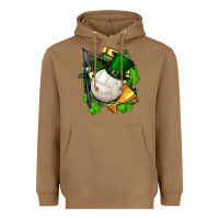 Toasted Coconut st.patrick's day volleyball Heavyweight Hoodie - FaDigitalArtStudio