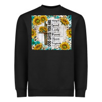 Black god says you are with sunflower Heavyweight Sweatshirt - TumblerDesignByShophia