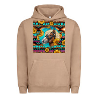 Pigment Burro Haflinger Horse Aztec Urban Hoodie - LillyAllenDesigns