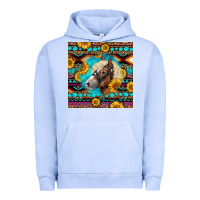 Pigment Grape Ice Haflinger Horse Aztec Urban Hoodie - LillyAllenDesigns