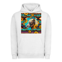 Pigment Lunar Rock Haflinger Horse Aztec Urban Hoodie - LillyAllenDesigns