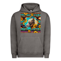 Pigment Tornado Haflinger Horse Aztec Urban Hoodie - LillyAllenDesigns