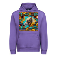 Tulip Haflinger Horse Aztec Urban Hoodie - LillyAllenDesigns