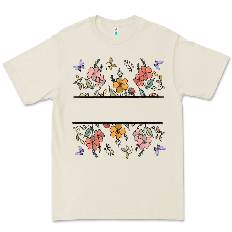 Wildflower Your Text Here Premium Tee by MaliasSmallBusiness | Teevron