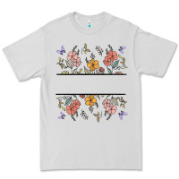 Dove Grey wildflower your text here Premium Tee - MaliasSmallBusiness