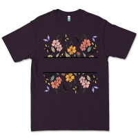 Plum wildflower your text here Premium Tee - MaliasSmallBusiness