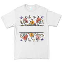 White wildflower your text here Premium Tee - MaliasSmallBusiness