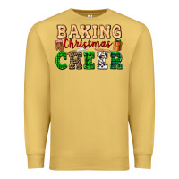 Antique Gold baking christmas cheer Premium Sweatshirt - FaDigitalArtStudio