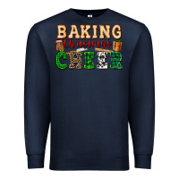 Navy baking christmas cheer Premium Sweatshirt - FaDigitalArtStudio
