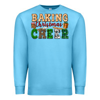 Ocean Blue baking christmas cheer Premium Sweatshirt - FaDigitalArtStudio