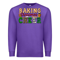 Purple baking christmas cheer Premium Sweatshirt - FaDigitalArtStudio