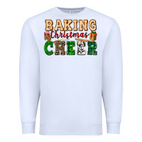 White baking christmas cheer Premium Sweatshirt - FaDigitalArtStudio