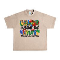 French Oak color outside the lines Urban Heavy Tee - Artiststas