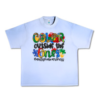 Grape Ice color outside the lines Urban Heavy Tee - Artiststas