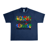 Navy color outside the lines Urban Heavy Tee - Artiststas