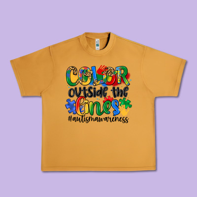 Color Outside The Lines Urban Heavy Tee Designed By Artiststas