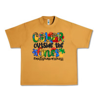 Peanut Butter color outside the lines Urban Heavy Tee - Artiststas
