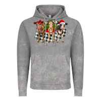 Cloud Rock Christmas heifers front view Vintage Hoodie - RanaPortraitStore