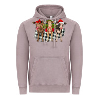 Vintage Zinc Christmas heifers front view Vintage Hoodie - RanaPortraitStore