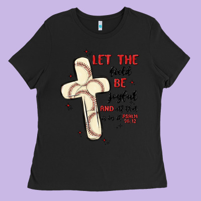Baseball Ladies Tee Designed By Maliassmallbusiness