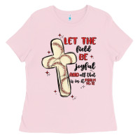 Bubblegum Pink baseball Ladies Tee - MaliasSmallBusiness
