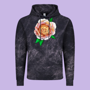Fun In The Sun Rose Vintage Hoodie Designed By Lillyallendesigns