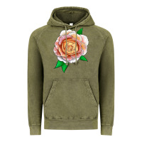 Vintage Olive Fun In The Sun Rose Vintage Hoodie - LillyAllenDesigns