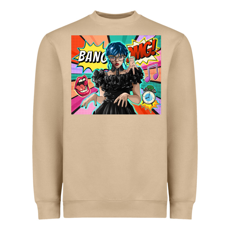 Pop Art Gothic Girl Heavyweight Sweatshirt by TumblerDesignByShophia | Teevron
