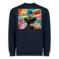Navy pop art gothic girl Heavyweight Sweatshirt - TumblerDesignByShophia