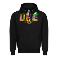Black love nurse mardi gras Zipper Hoodie - OliviaCreatesArt