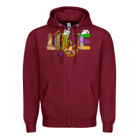 Burgundy love nurse mardi gras Zipper Hoodie - OliviaCreatesArt