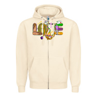 Sandshell love nurse mardi gras Zipper Hoodie - OliviaCreatesArt