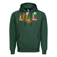 Sports Green love nurse mardi gras Zipper Hoodie - OliviaCreatesArt