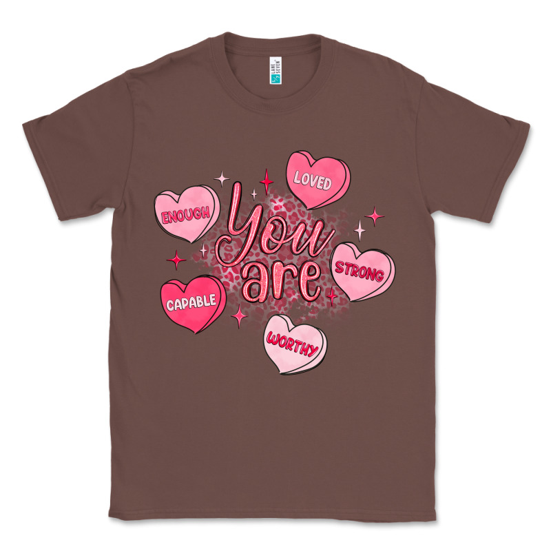 You Are Enough Valentines Day Classic Tee by LillyAllenDesigns | Teevron