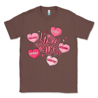 Chestnut you are enough valentines day Classic Tee - LillyAllenDesigns