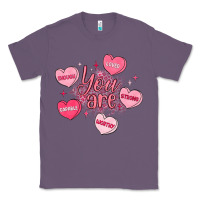 Lavender you are enough valentines day Classic Tee - LillyAllenDesigns