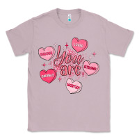 Lilac you are enough valentines day Classic Tee - LillyAllenDesigns
