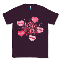Plum you are enough valentines day Classic Tee - LillyAllenDesigns