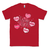 Red you are enough valentines day Classic Tee - LillyAllenDesigns