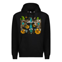 Black western free bird Premium Hoodie - OliviaCreatesArt